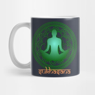 Sukhasana Yoga Pose Mug